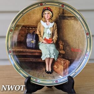 🆕Knowles Norman Rockwell "A Young Girl's Dream" plate